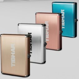 Estojo Aluminium Exclusive da Tibhar na Patacho Ténis de Mesa